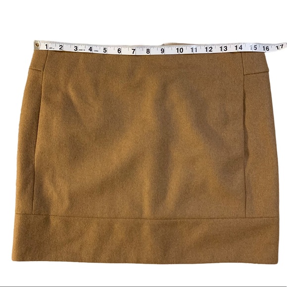 J. Crew Factory Wool Blend Mini Skirt in Camel - Picture 5 of 7
